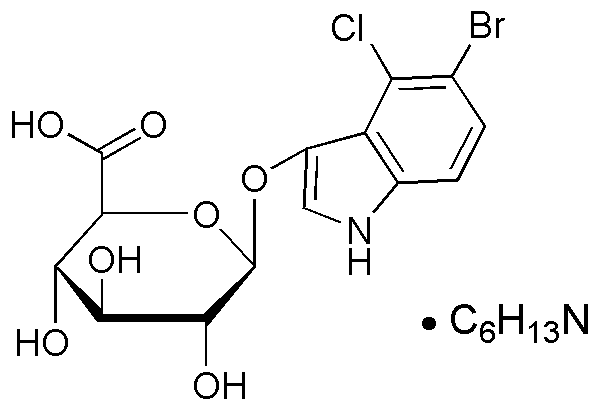 Sal de ciclohexilamonio del 5-bromo-4-cloro-3-indolil-β-D-glucurónido