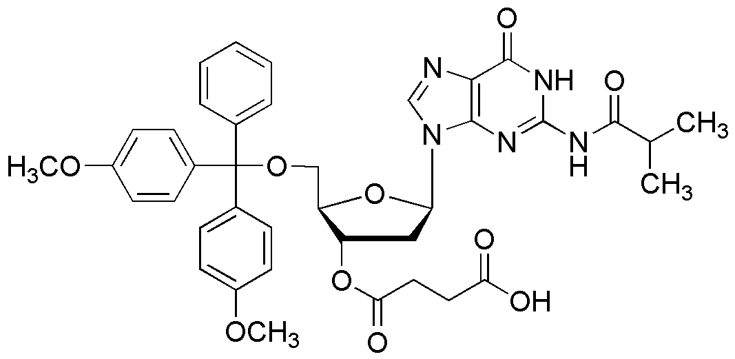 5'-O-(4,4'-Dimethoxytrityl)-N2-isobutyryl-2'-deoxyguanosine-3'-lcaa-CPG