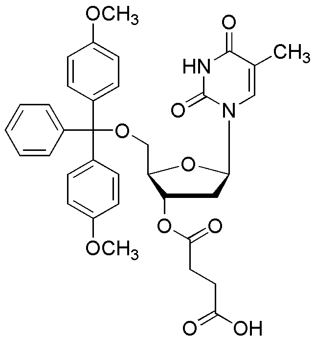 Sal de trietilamonio del ácido 5'-O-(4,4'-dimetoxitritil)-timidina-3'-O-succínico