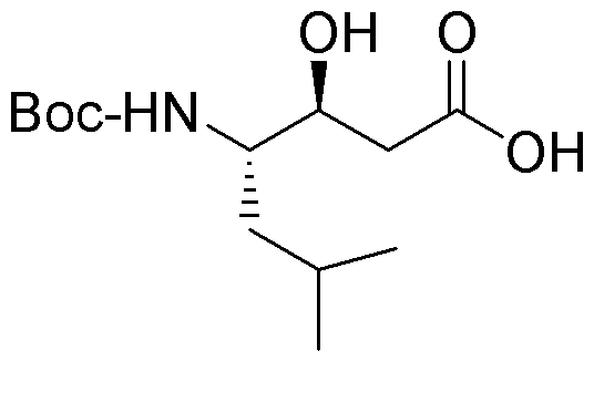 Ácido Boc-(3S,4S-4-amino-3-hidroxi-6-metilheptanoico