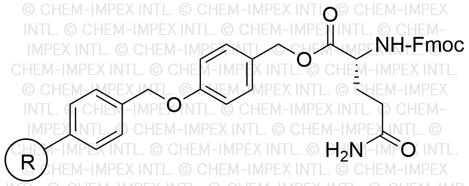 Resina de alcohol 4-alcoxibencílico Na-Fmoc-L-glutamina