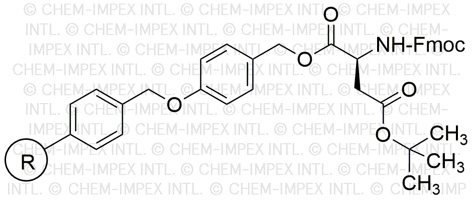 Fmoc-L-aspartic acid β-tert-butyl ester 4-alkoxybenzyl alcohol resin (0.3-0.8 meq/g, 100-200 mesh)