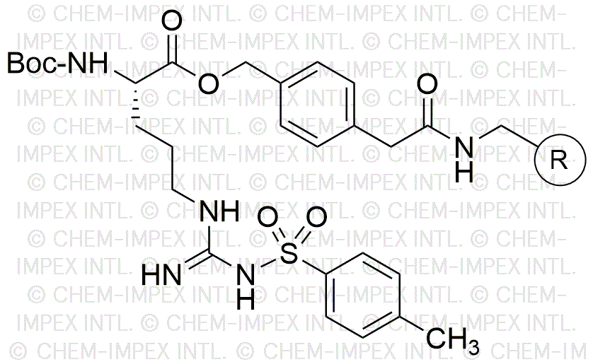 Resina de 4-oximetilfenilacetamidometilo de Nα-Boc-Nω-(4-toluenosulfonil)-L-arginina