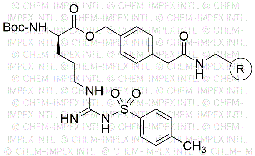 Résine 4-oxyméthylphénylacétamidométhylique Nα-Boc-Nω-(4-toluènesulfonyl)-D-arginine