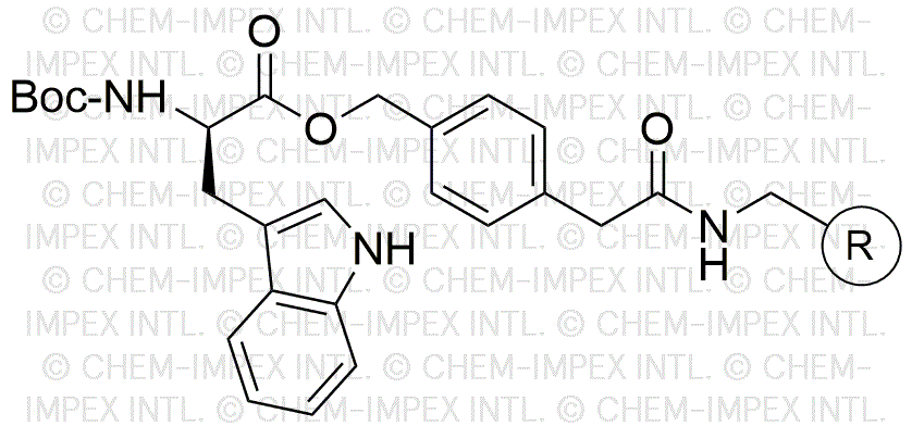 Resina de 4-oximetilfenilacetamidometil Na-Boc-D-triptófano