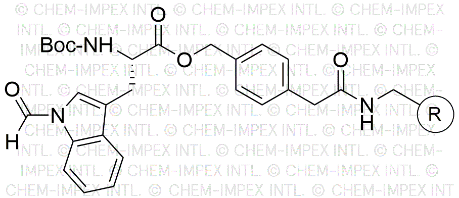 Resina de 4-oximetilfenilacetamidometil Na-Boc-Nin-formil-L-triptófano