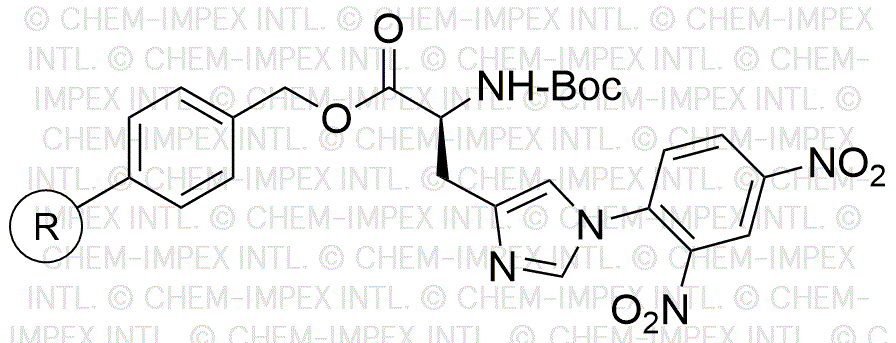 Nα-Boc-Nim-2,4-dinitrophenyl-L-histidine Merrifield resin (0.25 - 0.7 meq/g, 100 - 200 mesh)