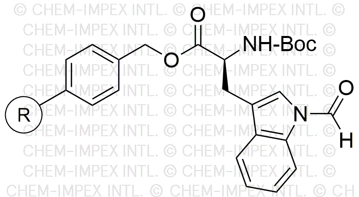 Nα-Boc-Nin-formyl-L-tryptophan Merrifield resin (0.3 - 0.8 meq/g, 100 - 200 mesh)