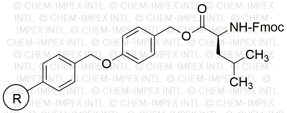 Resina de alcohol 4-alcoxibencílico Fmoc-L-leucina (0,3-0,8 meq/g, malla 200-400)
