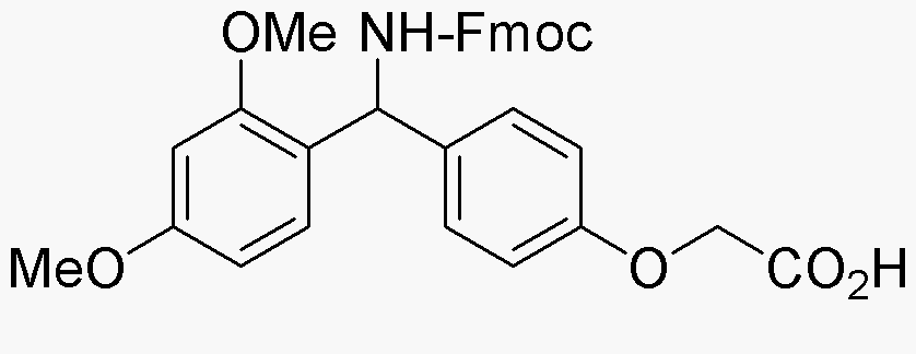 4-[(R,S-α-1-(9H-Fluren-9-yl)-methoxy formamido]2,4-dimethoxybenzyl-phenoxyacetic acid