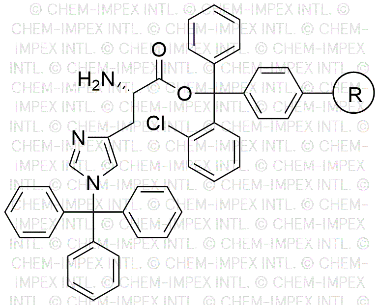 Nim-Trityl-L-histidine-2-chlorotrityl resin (0.3-1.0 meq/g, 200-400 mesh)