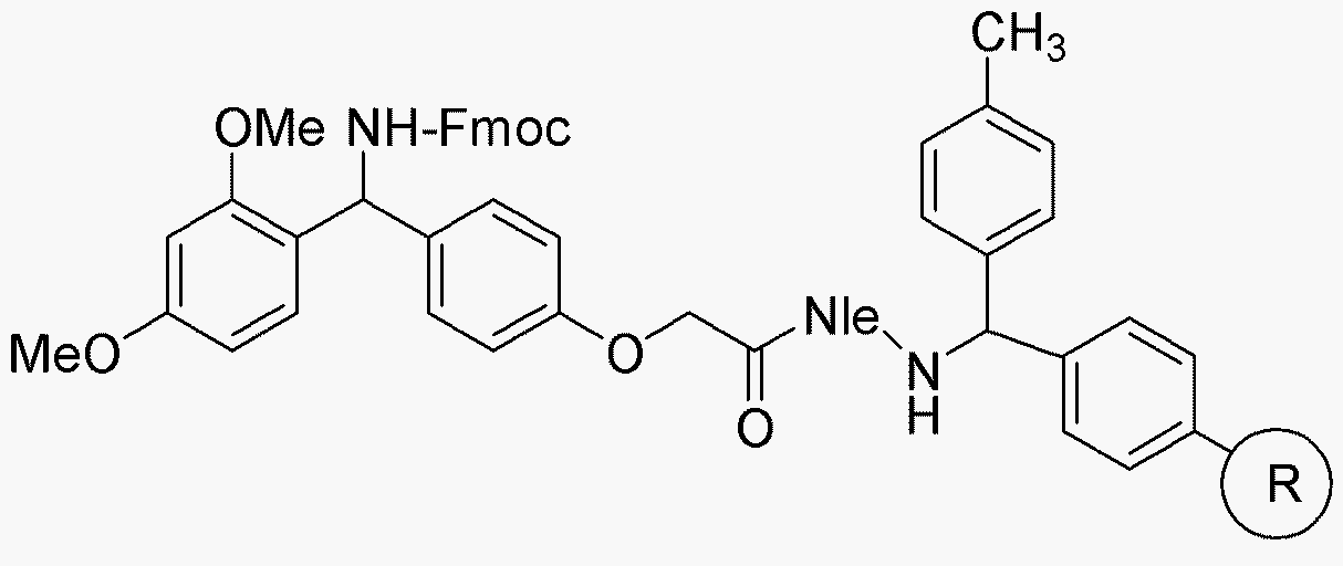 4-(2',4'-Dimethoxyphenyl-Fmoc-aminomethyl)phenoxyacetamidonorleucyl MBHA resin (0.4 - 0.6 mmol/g, 100-200 mesh)