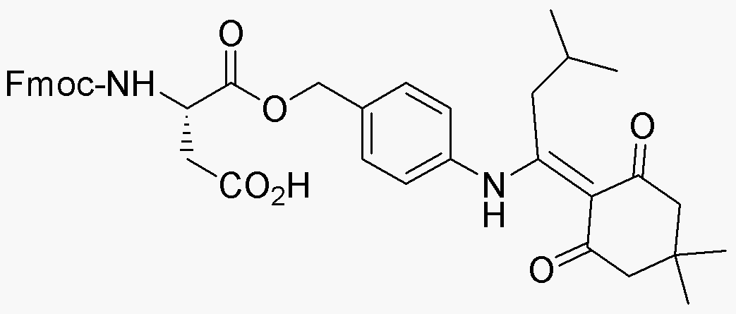 Ester α-4-[N-{1-(4,4-diméthyl-2,6-dioxocyclohexylidène)-3-méthylbutyl}amino]benzylique de l'acide Fmoc-L-aspartique