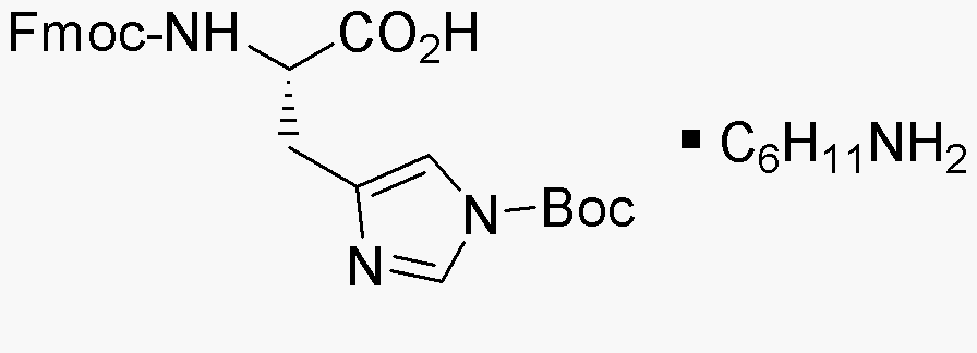 Nα-Fmoc-Nim-Boc-L-histidine cyclohexylammonium salt