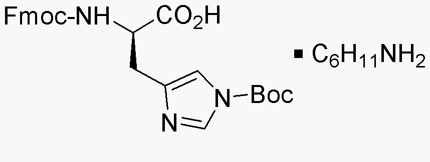 Sal de ciclohexilamonio de Na-Fmoc-Nim-Boc-D-histidina