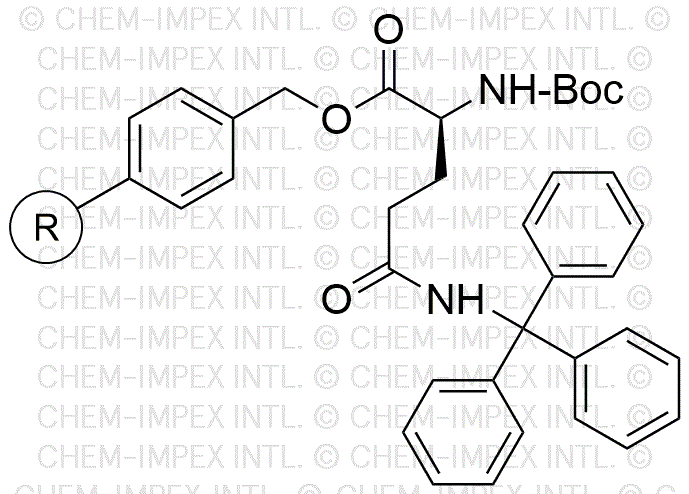 Nα-Boc- Nδ-trityl-L-glutamine Merrifield resin