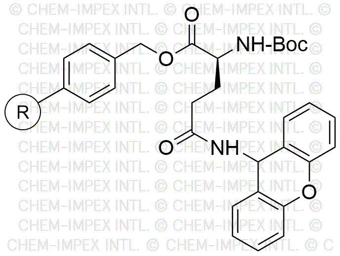 Resina Merrifield de Na-Boc-Nd-xantil-L-glutamina (0,25 - 1,0 meq/g, malla 100 - 200)