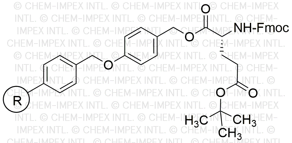 Resina de alcohol 4-alcoxibencílico-ácido D-glutámico-éster terc-butílico Fmoc