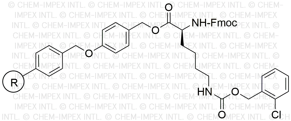 Resina de alcohol 4-alcoxibencílico Na-Fmoc-Ne-2-cloro-ZL-lisina