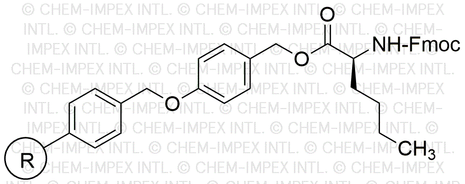 Resina de alcohol 4-alcoxibencílico Fmoc-L-norleucina