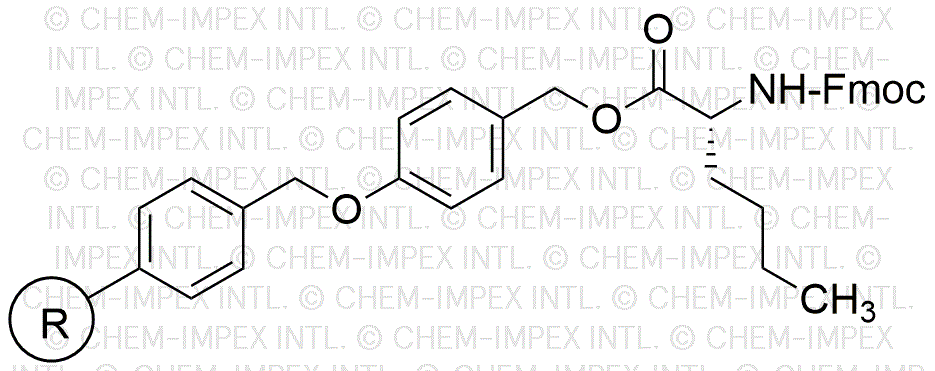 Resina de alcohol 4-alcoxibencílico Fmoc-D-norleucina