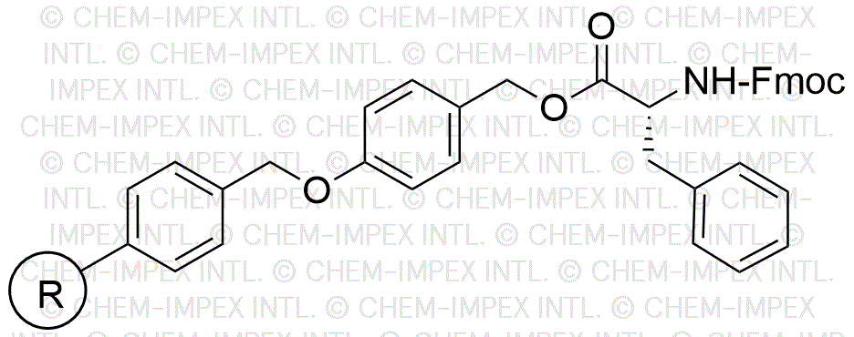 Resina de alcohol 4-alcoxibencílico Fmoc-D-fenilalanina