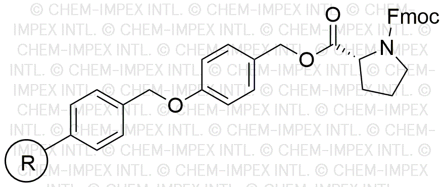 Resina de alcohol 4-alcoxibencílico Fmoc-D-prolina