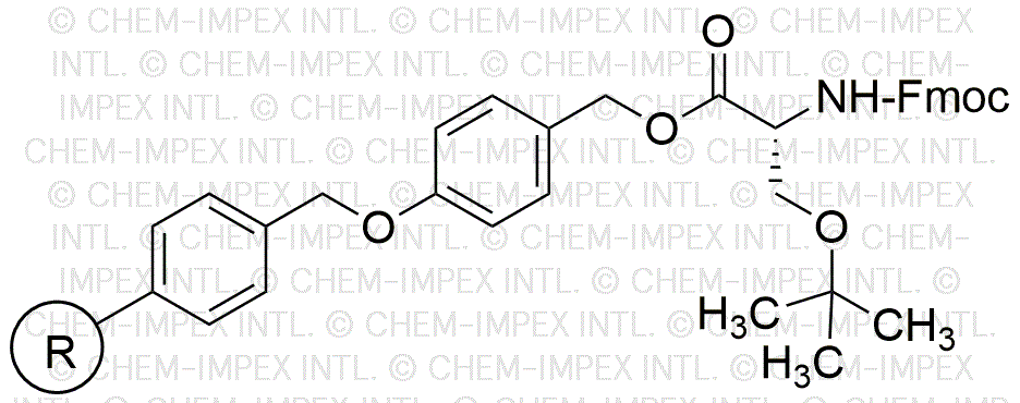 Resina de alcohol 4-alcoxibencílico Fmoc-O-terc-butil-D-serina