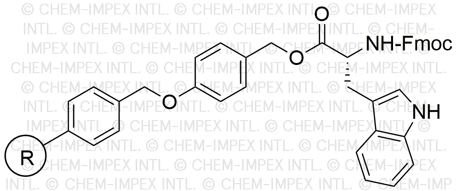 Resina de alcohol 4-alcoxibencílico Na-Fmoc-D-triptófano