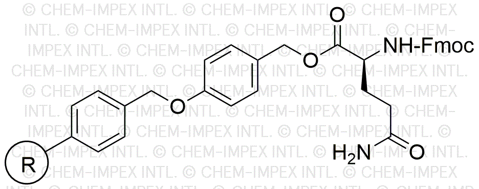 Resina de alcohol 4-alcoxibencílico Nα-Fmoc-D-glutamina