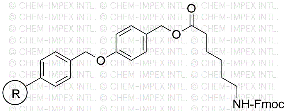 Resina de alcohol 4-alcoxibencílico de ácido fmoc-ε-aminocaproico