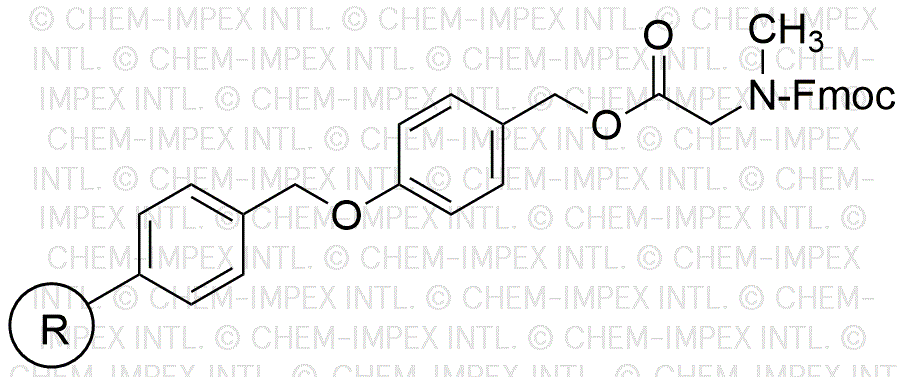 Resina de alcohol 4-alcoxibencílico de sarcosina Fmoc