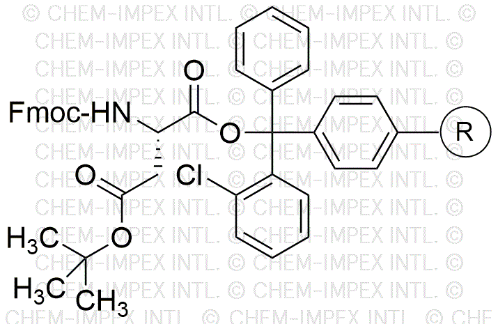 Résine 2-chlorotrityle d'ester β-tert-butylique d'acide Fmoc-L-aspartique (0,3-0,8 meq/g, 200-400 mesh)