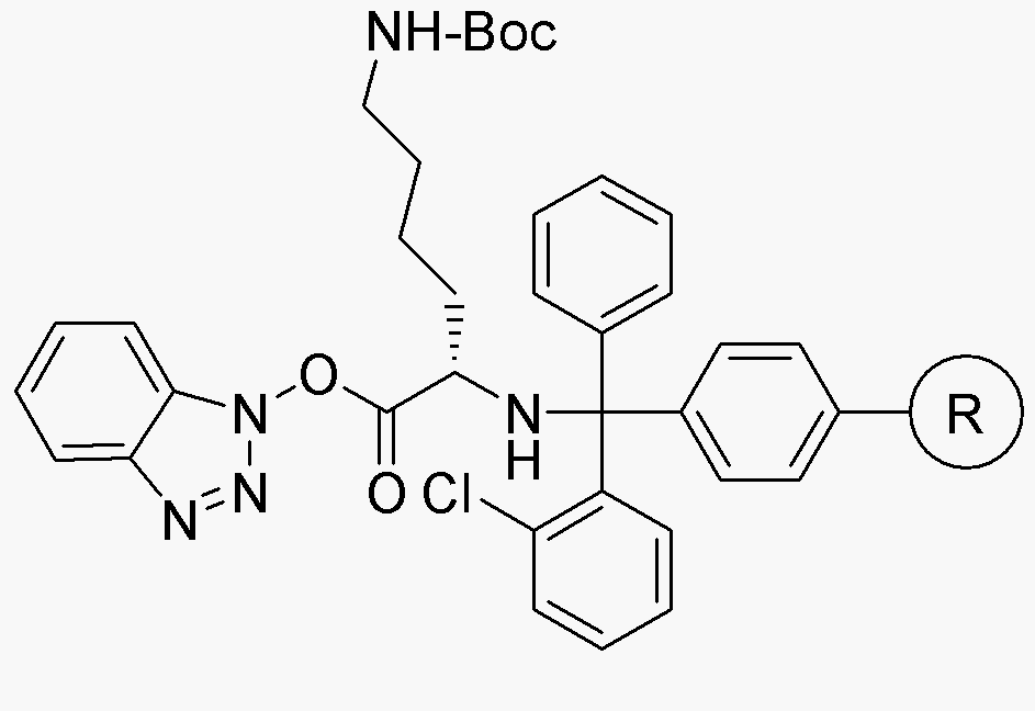 Éster benzotriazolílico de Nα-(2-clorotritilo)-Nε-Boc-L-lisina