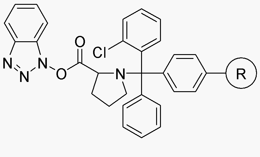 Éster de benzotriazolilo de L-prolina y resina de N-(2-clorotritilo)