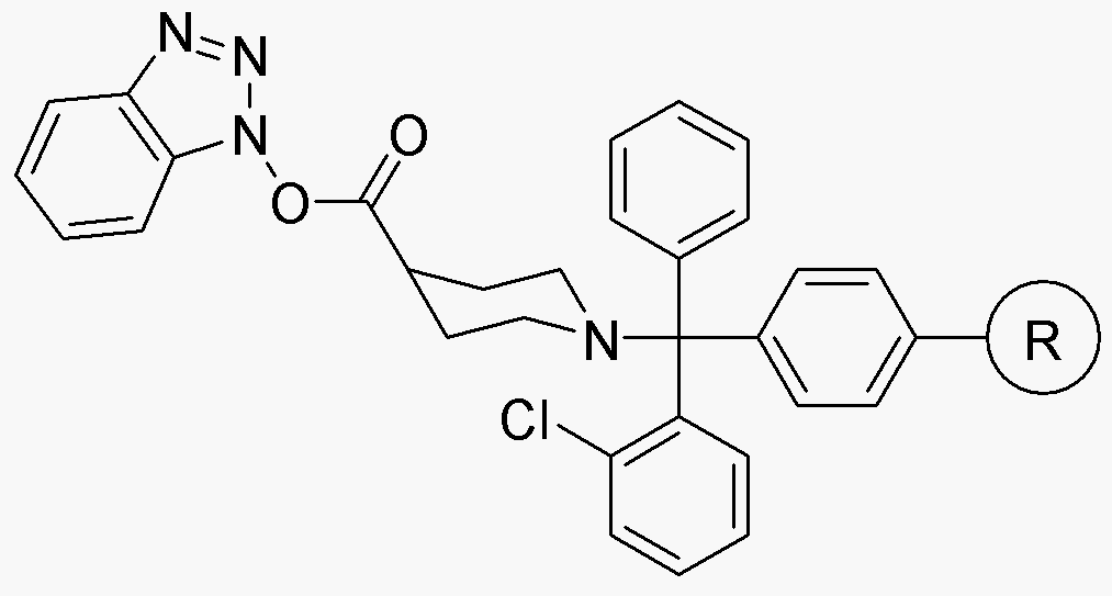 Éster benzotriazolílico del ácido isonipecótico de resina N-(2-clorotritilo)