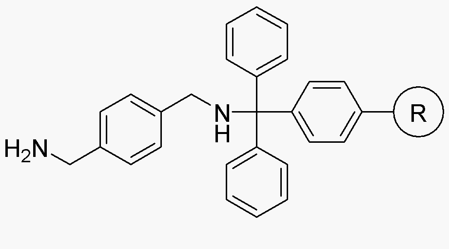 1,4-Bis-Aminomethyl)benzene trityl resin