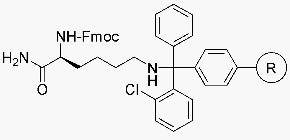 Fmoc-L-Lisina (resina de 2-clorotritilo)-NH2