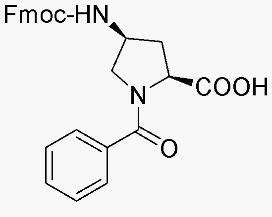 Ácido Fmoc-(2S,4S-4-amino-1-benzoil-pirrolidin-2-carboxílico