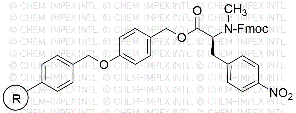 Fmoc-N-methyl-L-phenylalanine 4-alkoxybenzyl alcohol resin