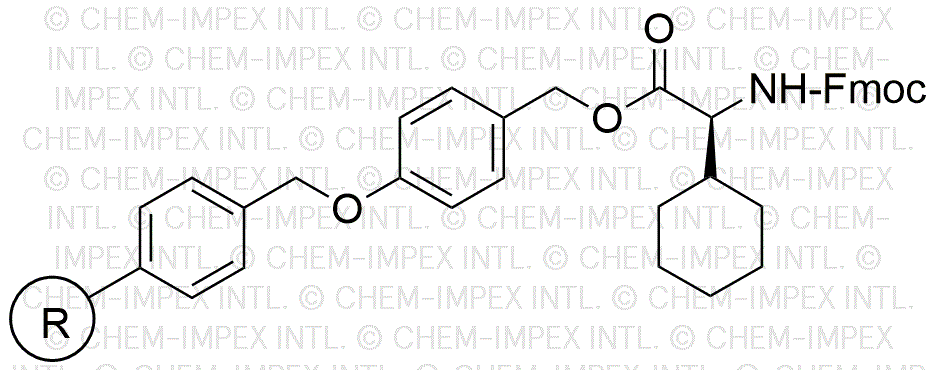 Fmoc-3-cyclohexyl glycine 4-alkoxybenzyl alcohol resin