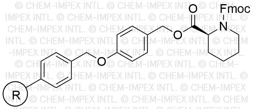 Fmoc-L-pipecolic acid 4-alkoxybenzyl alcohol resin