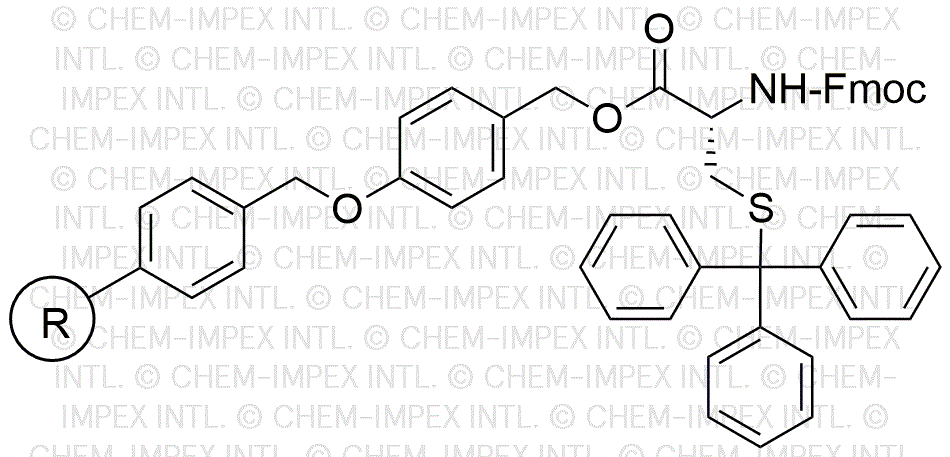 Fmoc-S-trityl-D-cysteine 4-alkoxybenzyl alcohol resin