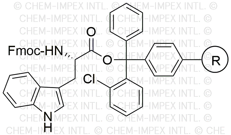 Nα-Fmoc-L-tryptophan-2-chlorotrityl resin (0.3 - 0.8 meq/g, 200 - 400 mesh)