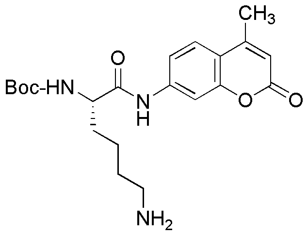 Sel d'acétate de 7-amido-4-méthylcoumarine de Nα-Boc-L-lysine