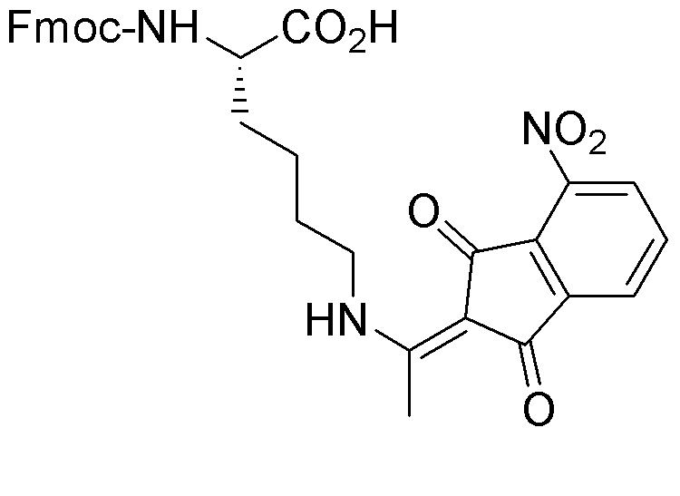 Nα-(9-fluorénylméthoxycarbonyl)-Nε-[1-(4-nitro-1,3-dioxo-indan-2-ylidène)éthyl]-L-lysine