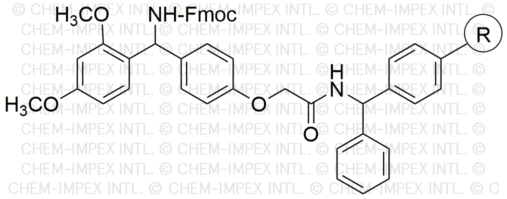 Rink amide BHA resin