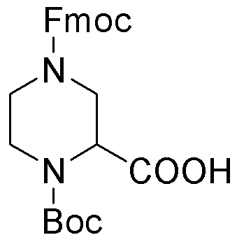 Acide 1-Boc-4-Fmoc-pipérazine-2-carboxylique