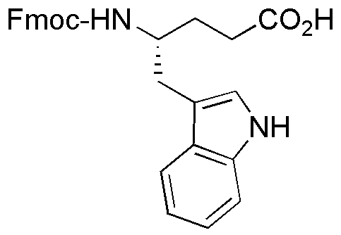 Ácido (R-Fmoc-4-amino-5-(3-indolil)pentanoico)