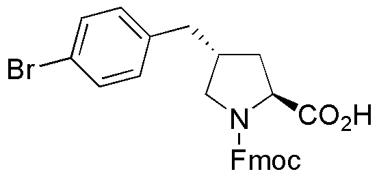 Ácido (2S,4R-Fmoc-4-(4-bromobencil)pirrolidin-2-carboxílico